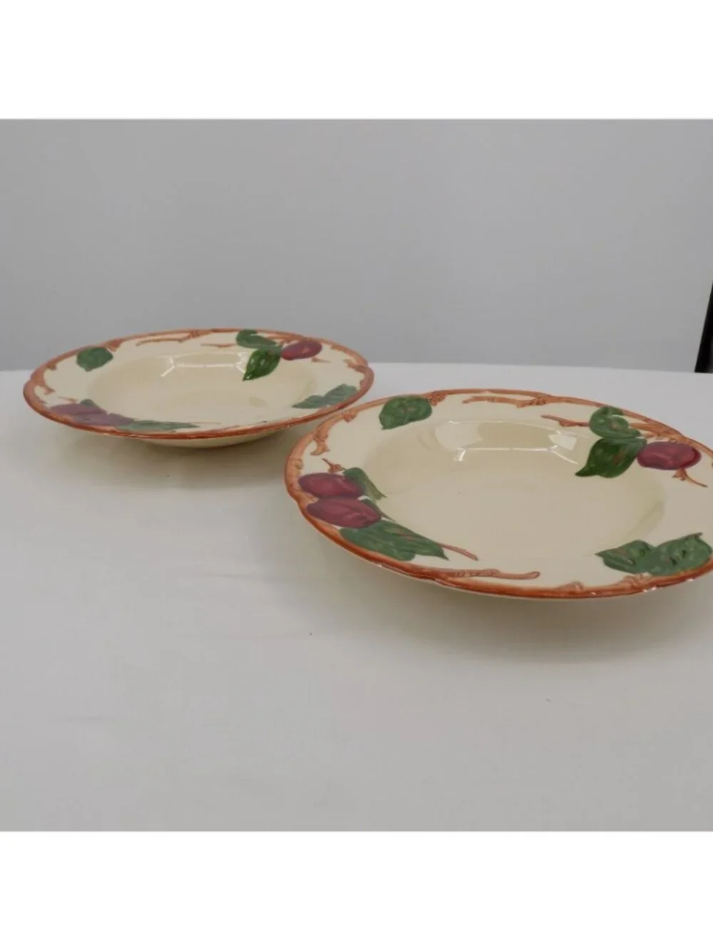 Set of 2 Franciscan Apple Rimmed Soup Bowl 8 1/2